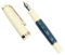 Gullor Mini Fountain Pen Gold Trim, Acrylic Pocket Pen, Dark Green, Medium Nib (0.7mm)