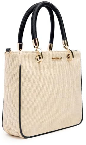 GIOSEPPO Veazie Handtasche aus Bast, für Damen, Schwarz, Schwarz, Medium