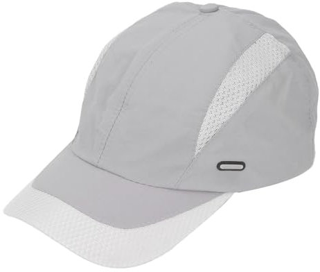 Spacnana Anti-Strahlungskappe, mit Silberfaser Gefütterte EMF-Strahlenschutzkappe mit Einstellbarem Umfang für Mobiltelefone, Computer, Signaltürme (hellgrau)