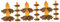 SEWACC 18 STK Harz Feuer Miniaturgarten Lagerfeuerspielzeug Miniatur-Lagerfeuer Camping-Party-Dekorationen Loderndes Spielzeug Feuermodell Zubehör Für Camping-Geburtstagsfeiern Mini-Kamin