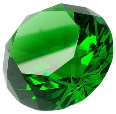 Eterspr Grün Kristall Glas Diamant, Edelstein Glas Geschliffen, für Hochzeits- und Partydekoration, Schaufensterdekoration