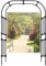 Metall Gartenlaube Pergola Bogen für Kletterpflanzen Hochzeit Dekoration 120 320cm Breite 240cm Höhe Stabil Rankgitter Torbogen