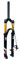 LYYCX Mountainbike Gabel 26/27,5/29 Zoll, 140mm Federweg Rebound Adjust, Manuelle/Fernverriegelung QR 9mm Scheibenbremse MTB Federgabel(Straight Remote Lock,27.5 inch)
