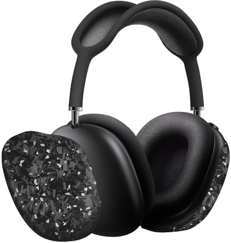 MONOCARBON Echte Kohlefaser-Hülle für AirPods Max (2024/2020), militärische Qualität, schützende Hartschale für Apple-Kopfhörer, einzigartige geschmiedete matte, kratzfest, unverzichtbares Zubehör