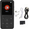 Nutriess MP3 Player da 2,4 pollici Smart HD Reduction Touch FM Radio da 16 GB Memory Card Black 64GB Music Ascolta (Carte mémoire de 32 Go)
