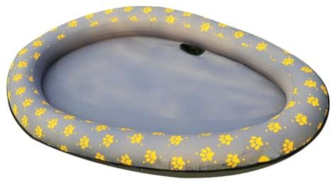 Genérico Flotteur de Piscine pour Chiens - Lit Flottant Gonflable pour Chiens et Piscine - Flotteur de Piscine Pliable pour Chiens et