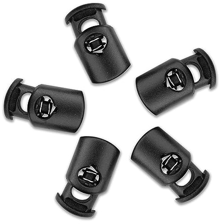 AceCamp® Kordelstopper [5 oder 10 schwarz] - Gurtbefestigung Kofferverschluss - Rucksackverschluss - Einfache Anbringung - Robuste Schnalle.