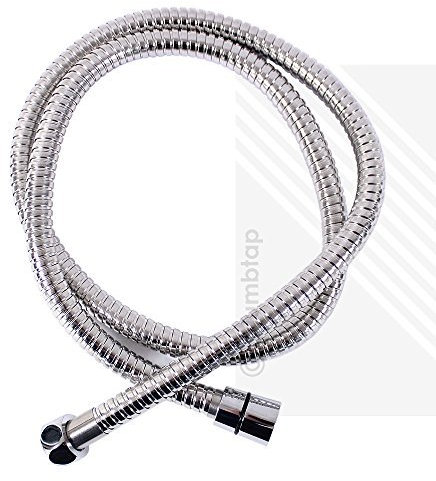 Stainless Steel Chrome Shower Hose | 1.5m Universal Flexible Pipe 8mm Bore 1500mm | ECOSPA