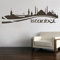 Istanbul City Skyline Türkiye Wandtattoo Wandaufkleber Wandsticker Wohnzimmer Auto Laptop Aufkleber Sticker (100 x 33 cm, Schwarz)