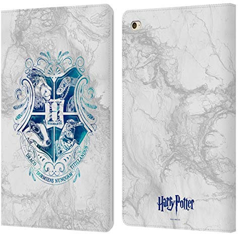 Head Case Designs Offiziell Zugelassen Harry Potter Hogwarts Aguamenti Deathly Hallows IX Leder Brieftaschen Handyhülle Hülle Huelle kompatibel mit Apple iPad Mini 4