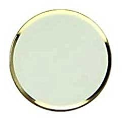 2x CellBee Home Button Touch ID Sticker geeignet für iPhone iPad Home Button Aufkleber Weiß mit Gold Ring 2.0 - Erhöhung bei iPhone 6 6s 7 8 Plus SE 2020 iPad Air Mini Panzergläs