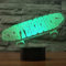 Jinson well 3D sport skateboard Lampe optische Illusion Nachtlicht 7 Farbwechsel Touch Switch Tisch Schreibtisch Dekoration Lampen USB Spielzeug