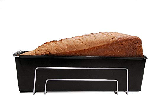 Durandal Brotbackform - Brotform Wiederverwendbar - Backblech Brot Backen - Backform Rechteckig - Kastenform Kuchen - Silikon Backform Alternative - Grillschale (30 x 10,5 x 8 cm)