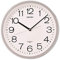 Seiko Klassische nummerierte Wanduhr, 30,5 cm, silberfarben