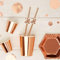 Neviti 778357 Paper Straws, Rose Gold