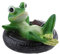 HTYG Garten Deko Schwimmtier Schwimm Frosch, schwimmende Wasser Matte künstliche teich Dekorationen frösche grünpflanze badewanne Sommer Schwimmbad schwimmspielzeug (C)