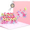 Liebessa 3D Pop-Up Karte Love Mom - Liebe Mama - Geburtstagskarte, Glückwunschkarte für die Mutter - Geschenk für Mutti zum Muttertag, Geschenkkarte zum Muttertag, passend für Gutschein