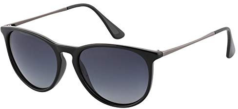 EFE Polarized Sunglasses for Men Women Classic Unisex Eyewear with UV400 Protection Retro Style for Women Men Driving, Traveling, Fishing，Hiking Black