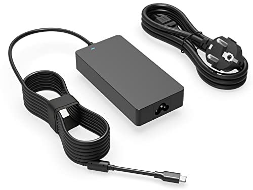 90W USB Typ C Netzteil Passend für HP Spectre x360 15-bl 15-eb 15-ch 16-aa, Elitebook 1040 G4, Envy 17t x360 15t, Pavilion 14t, ZBook x2 G4, Probook 445r G6 Laptop Ladekabel Ladegerät