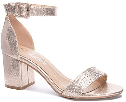 CL by Chinese Laundry Damen Jolly Star Stones Sandale mit Absatz, hellgoldfarben, 39.5 EU