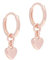 Ted Baker Harrye Tiny Heart Huggie Hoop Earrings For Women (Rose Gold)