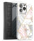 Encased Magnetic Case Designed for iPhone 14 Pro Max with Screen Protector - Compatible with MagSafe Phone Accessories (Geo Marble)