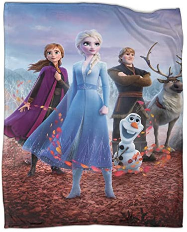 ELSA & Anna Kuscheldecken 40x50inch(100x130cm) ,Decke Gefrorene ELSA , Decken 3D-Digitaldruck Kuscheldecke, Flanelldecke, Weich Wohndecke, Sofadecke Zweiseitige Decke Für Kinder Jungen Erwachsene