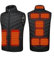 Monave Gilet Chauffant Homme,Veste Chauffante avec 9 Coussinets Chauffants en Fibre de Carbone,3 Niveaux de Température,Gilet Chauffant pour Moto Pêche Ski Activités de Plein Air Noir
