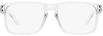 Oakley Ox8100f Holbrook Rx Herren-Brillenrahmen mit niedrigem Steg, quadratisch, für verschreibungspflichtige Brillen, Polierte, klare / Demo-Gläser, 56 mm