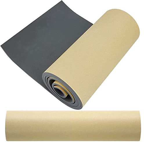 Rollo de Goma EVA 2mm Espuma Autoadhesiva Negra 200 x 29 cm con Respaldo Adhesivo para DIY Suministros de Manualidades Halloween Cosplay Álbum de Recortes