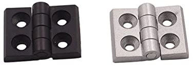 Scharniere 10 Stück Aluminium-Extrusionsprofil for 2020 3030 3040 4040 Metallscharniere Zinklegierungsscharniere mit Schraube und Mutter (Color : 3030 Silver)