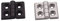 Scharniere 10 Stück Aluminium-Extrusionsprofil for 2020 3030 3040 4040 Metallscharniere Zinklegierungsscharniere mit Schraube und Mutter (Color : 3030 Silver)