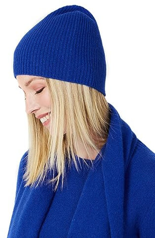 Style & Republic Kaschmir Sport Mütze-Beanie Damen aus 100% Cashmere - Dein kuscheliger Premium Strick Beanie für stilvolle Herbst- & Winter-Momente - Skydiver