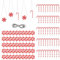 100pcs Candy Canes, Christmas Decorations with Rope, Mini Peppermint Ornaments Hanging Ornament for Christmas Tree Party Decor