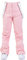 Pantalon De Ski pour,Taille Pantalon De Snowboard pour Homme Et Femme - Imperméable - Pantalon De Randonnée - Coupe-Vent - avec Bretelles - Doublure Chaude (Rose,S)