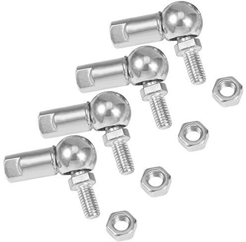 Niniang CS8, Kugellager mit Kugelgelenk mit Bolzen, M5 x 0,8 mm aus Stahl rechts, 4 Stück, Kugellager mit Kugelgelenk