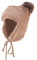 Mütze Herren Warme Wintermütze Fliegermütze Herren Elastisch Mütze mit Fleece Gefütterte Wollmütze Weich Bequem Bommelmütze Damenmütze Herrenmütze mit Bommel Khaki