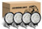 RIGIDON LED Arbeitsscheinwerfer, 4Pcs 4 Zoll 36W Runde LED Zusatzscheinwerfer 12V 24V Weißer Bernstein Strahler Offroad Scheinwerfer Rückfahrscheinwerfer für 4x4 Auto traktor LKW Nebelscheinwerfer