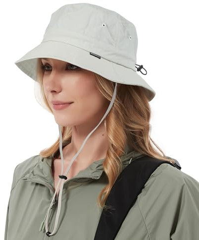 Creekstone Regenhut Damen Wasserdicht, Herren Bucket Hat Eimerhut, Sonnenhut UV Schutz, UPF50 Outdoor Faltbar Wandern Fischerhut (DE/NL/SE/PL, Alphanumerisch, Einheitsgröße, Cool Grau)