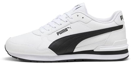 PUMA Unisex ST Runner v4 L Sneaker, White Black-Cast Iron, 46 EU