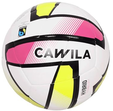Cawila Academy Futsal Hybrid X-LITE Größe 4, Fairtrade-zertifizierter Jugend-Futsalball ca. 290 g mit reduziertem Sprungverhalten, Hybrid-Technologie, Indoor Trainings- & Matchball