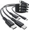 RAMPOW Cable USB C, 4Pack Cable USB C vers USB C 1M, Cable iPhone 16, Cable USB C Charge rapide PD3.0, Cable iPhone 15 avec puce E-Mark pour iPhone 16/16 Pro/15, Macbook Pro, iPad, Samsung S23/S22