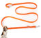 PETCOOZ Hundeleine 3 m Verstellbare Schleppleine mit 2 Karabiner, Verdickte Doppelleine Führleine für Kleine Mittelgroße Hunde, Freihandleinen Übungsleine aus Nylon, Orange