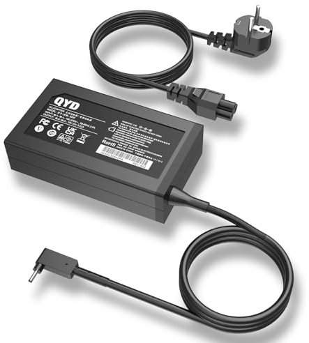 QYD 65W Chargeur pour Acer Aspire 1 3 5 A315-23 A315-24P A315-24PT A315-24P-R7VH A514-54 A515-44 A515-45 A515-46 A515-54 A515-55 A515-56 A517-52 A115-32 Acer Swift Alimentation Adaptateur