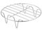 Round Cooking Grate - Versatile Air Fryer, Oven Grill Tray, Round Stainless Steel Baking Mould | Multipurpose Kitchen Accessories for Pizza, Shrimp, Chicken, Fried Vegetables, Chips