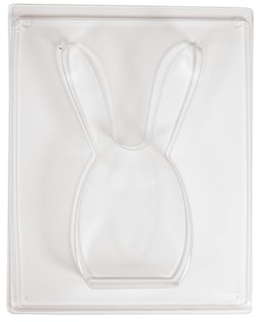 Rayher PET-Gießform Häschen, 1 Motiv 10,5 x 18 cm, Tiefe bis 3 cm, für Deko-Objekte, zum Ausgießen mit Kreativ-Beton, Raysin-Gießpulver, 36178000