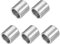 QUARKZMAN 5 Pcs Entretoises en Acier Inoxydable, 12mm ID x 16mm OD x 16mm L Acier Inoxydable 304 Entretoise de Vis à Douille Ronde Non Filetée Rondelle pour 1/2 ou M12 Vis Boulons Écrous