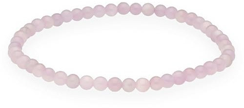 Lebensquelle Plus Kunzit Mini Kugelarmband | 4-5mm Armband | Hochwertiges Edelsteinarmband 19 cm flexibel