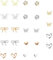 12 Paar Ohrstecker Silber 925 Silber, Ohrringe Damen Hypoallergen Cubic Zirkonia Ohrstecker Set ohrringe Silber 925 Stecker für mehrere Piercings (6 Stile, Gold und Silber)