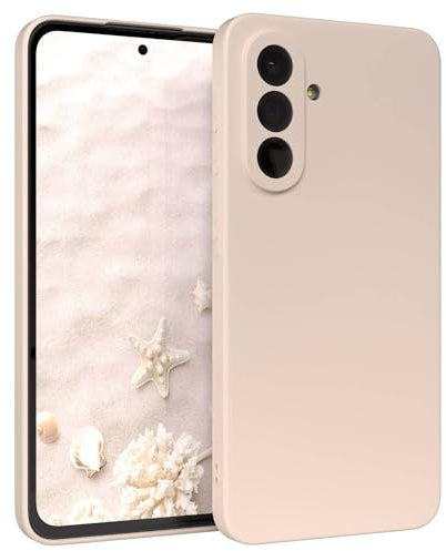 EAZY CASE - Silikonhülle für Samsung Galaxy A36 5G Hülle Silikon Case weich stoßfeste Handyhülle Schutzhülle mit Kameraschutz Dünn Premium Schutz Cover TPU Phone Bumper in Taupe